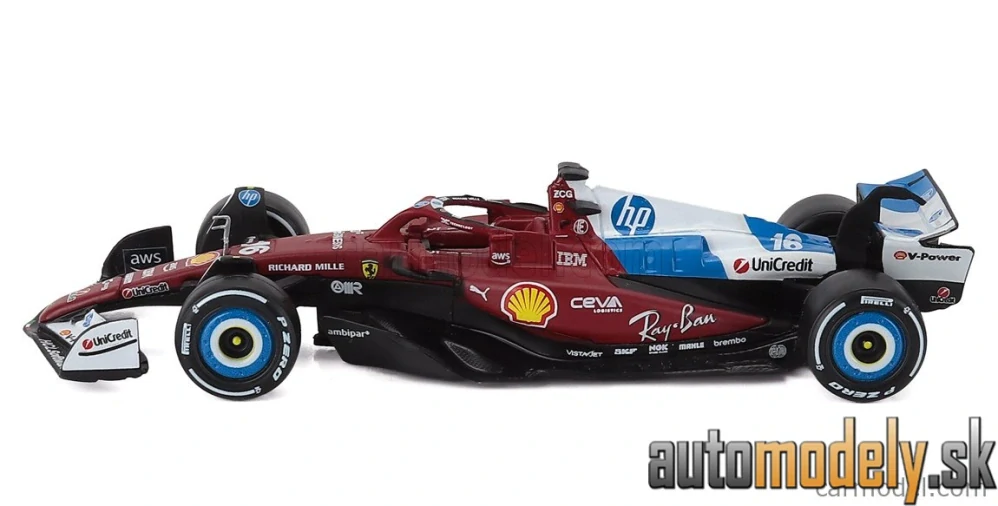 Bburago - FERRARI - F1 SF-25 TEAM SCUDERIA FERRARI HP N 16 MIAMI GP 2025 CHARLES LECLERC - 1:43