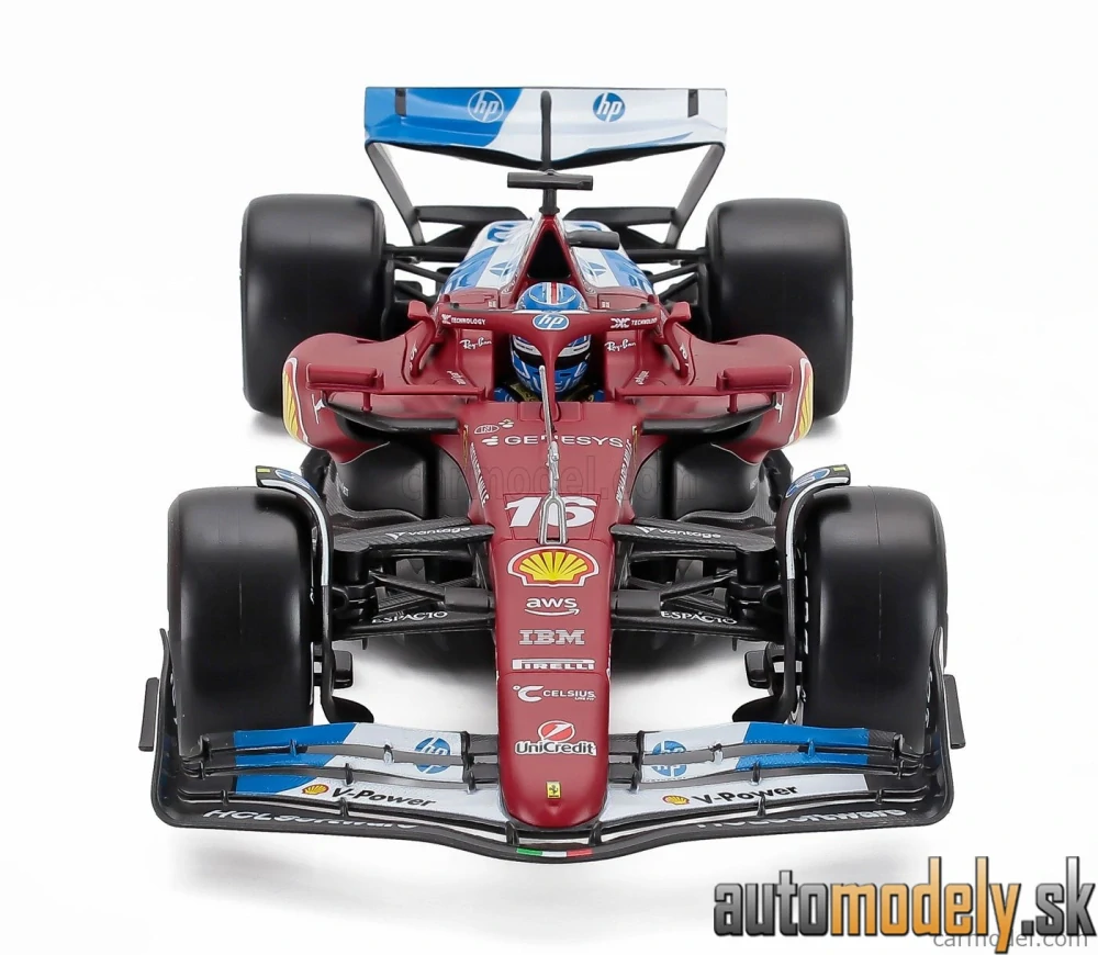 Bburago - FERRARI - F1 SF-25 TEAM SCUDERIA FERRARI N 16 MIAMI GP 2025 CHARLES LECLERC - 1:18