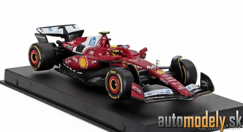 Bburago - FERRARI - F1 SF-25 TEAM SCUDERIA FERRARI HP N 44 SEASON 2025 LEWIS HAMILTON - 1:43