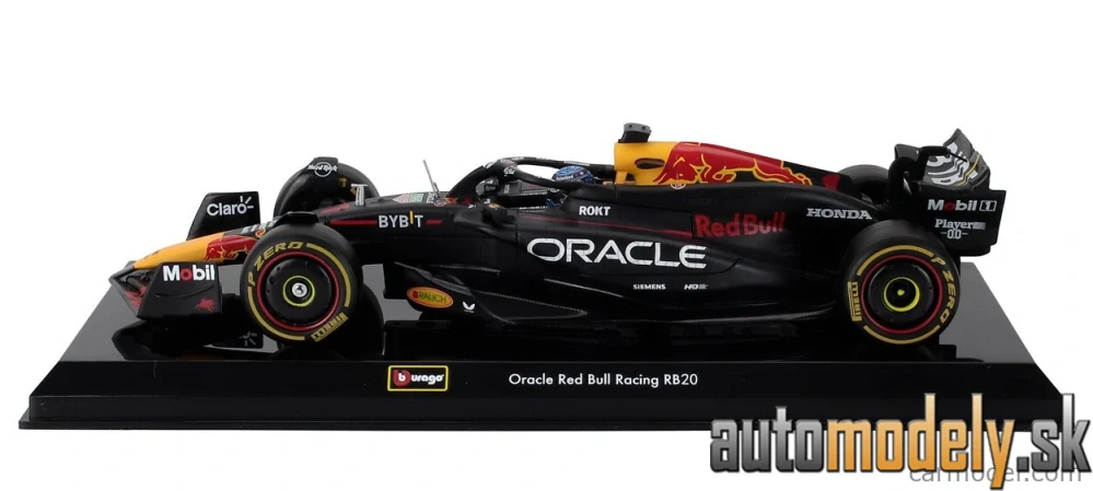 Bburago - RED BULL - F1 RB20 TEAM ORACLE RED BULL RACING N 1 WORLD CHAMPION SEASON 2024 MAX VERSTAPPEN - 1:24