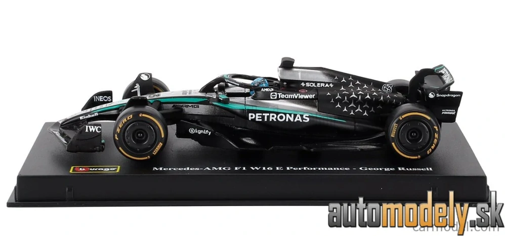 Bburago - MERCEDES GP - F1 W16 TEAM AMG PETRONAS MOTORSPORT N 63 SEASON 2025 GEORGE RUSSELL - 1:43