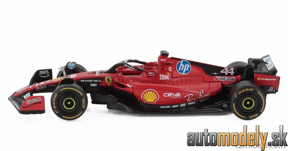 Bburago - FERRARI - F1 SF-23 TEAM SCUDERIA FERRARI HP N 44 TEST FIORANO 2025 LEWIS HAMILTON - 1:43