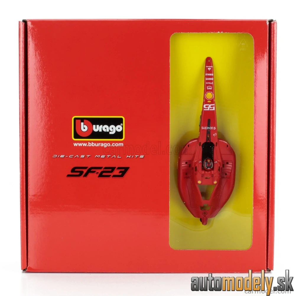 Bburago - FERRARI - F1 SF-24 TEAM SCUDERIA FERRARI N 55 SEASON 2024 CARLOS SAINZ - 1:24