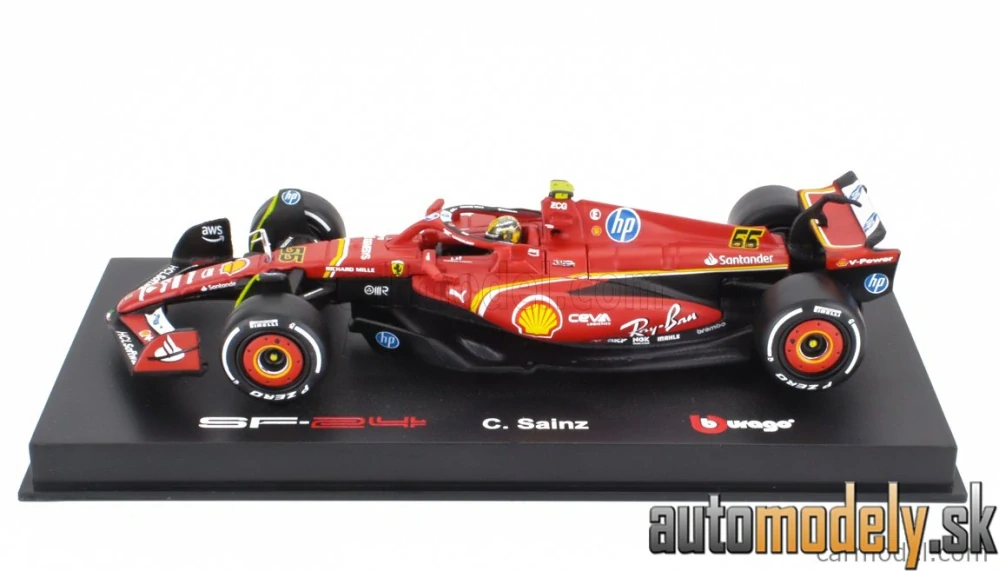 BURAGO - FERRARI - F1 SF-24 TEAM SCUDERIA FERRARI N 55 4th ITALY MONZA GP 2024 CARLOS SAINZ - 1:43
