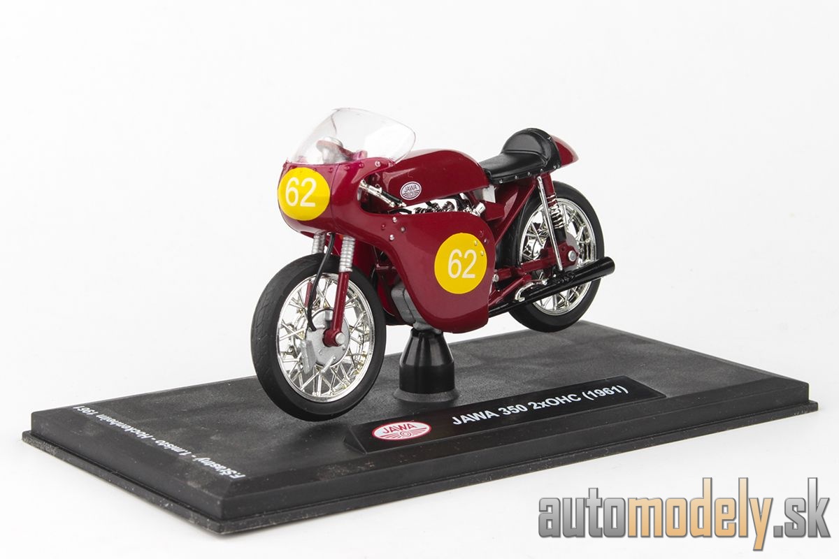 Abrex - Jawa 350 2xOHC (1961) Velká Cena Německa Hockenheim 1961 No.62 Šťastný - 1:18