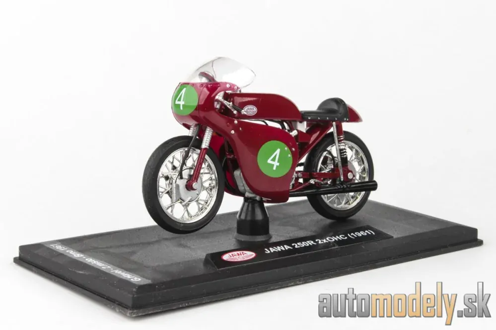 Abrex - Jawa 250R 2xOHC (1961) Velká Cena Československa Brno 1961 No.4 Havel - 1:18