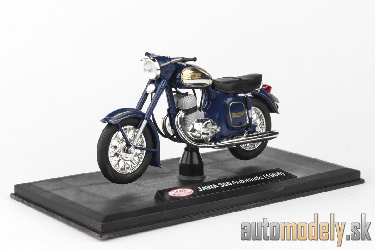 Abrex - Jawa 350 Kývačka Automatic (1966) modrá kobaltová - 1:18