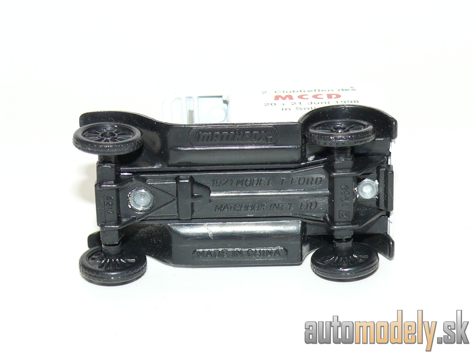 Matchbox - 1921 Model T Ford "2. Clubtreffen des MCCD" - 1:52