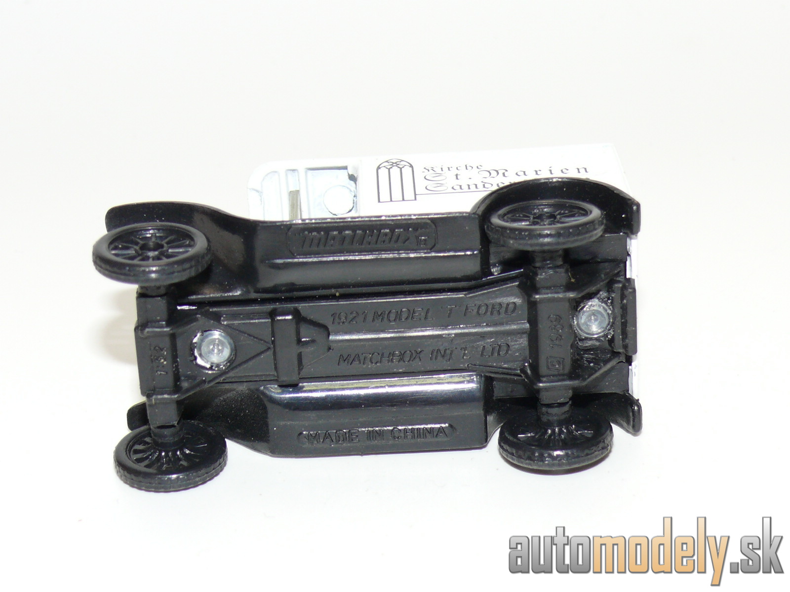 Matchbox - 1921 Model T Ford "Kirche St. Marien Sandersleben" - 1:52