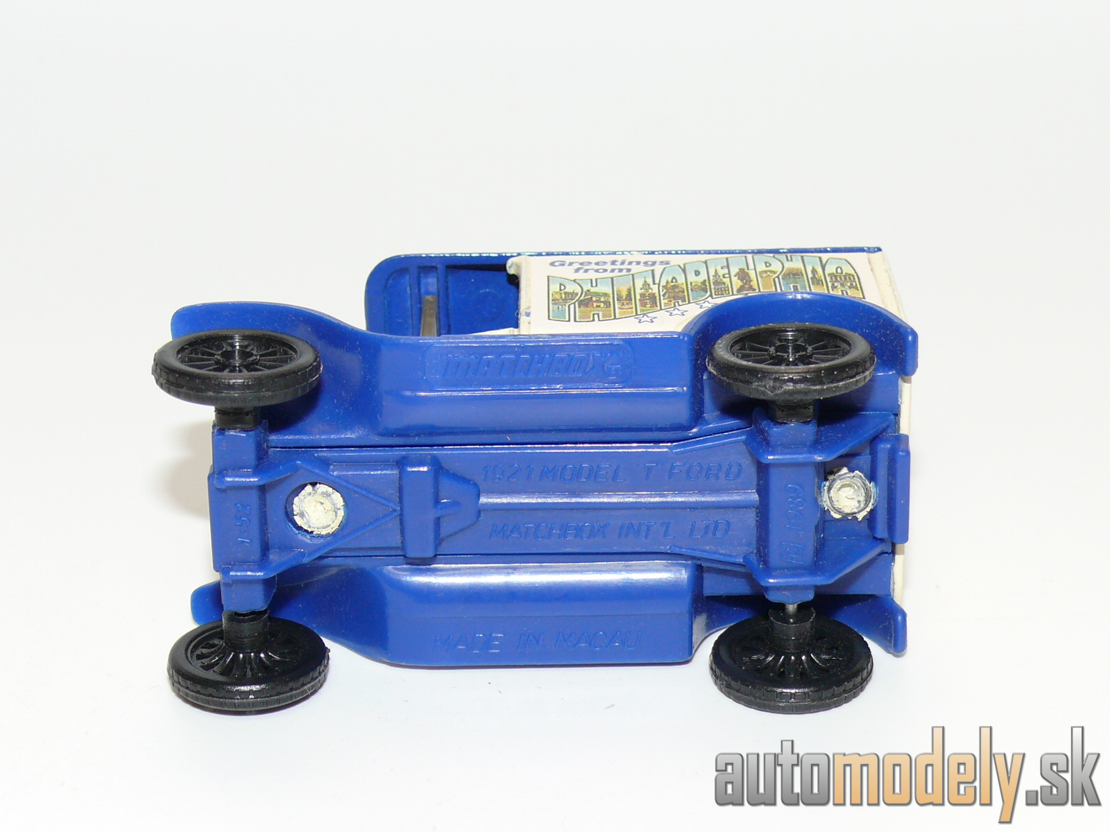 Matchbox - 1921 Model T Ford "Greetings From Philadelphia 1992" - 1:52