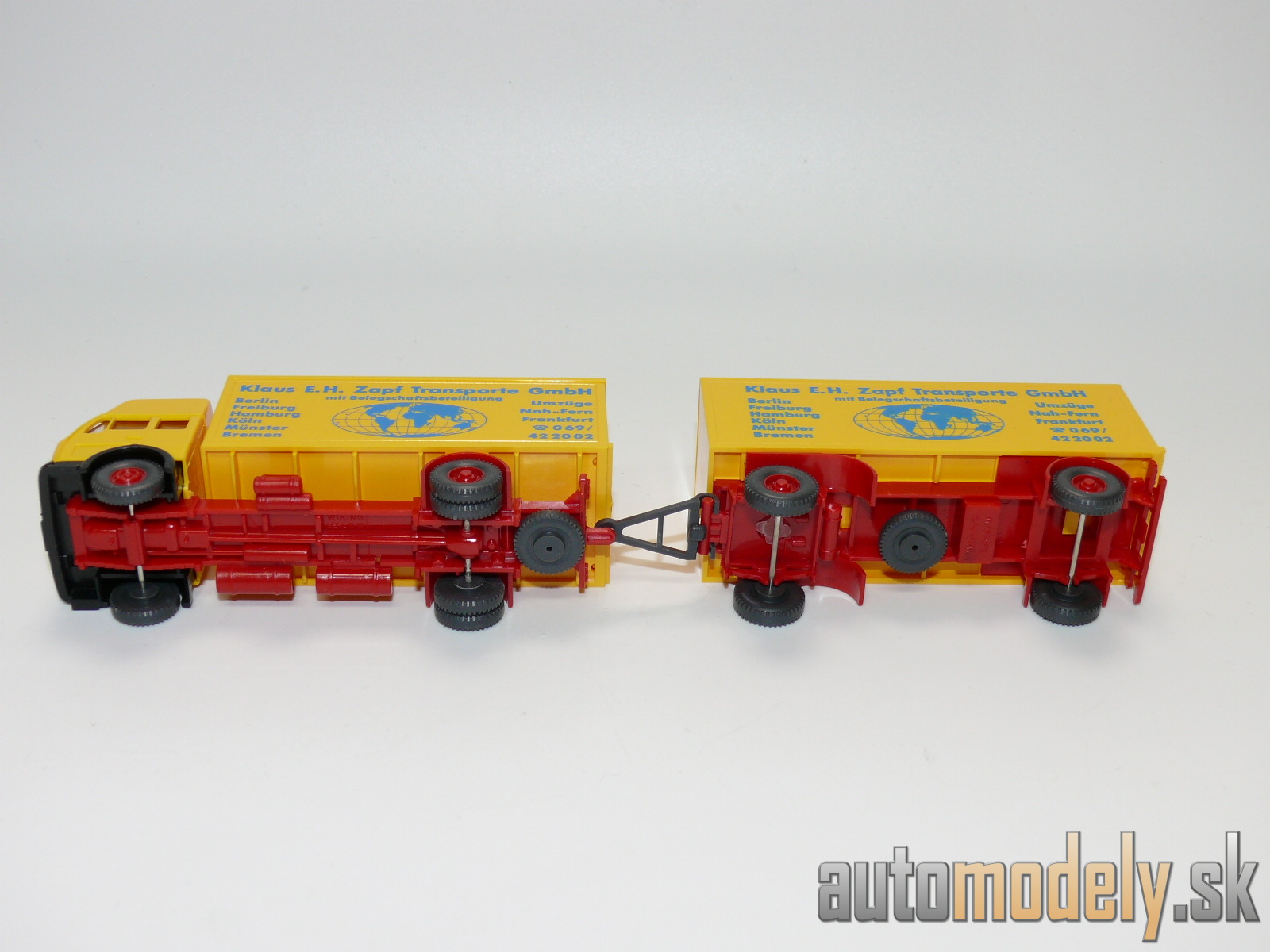 Wiking 459 - MB 1638 Hochdach "Klaus E.H. Zapf Transporte GmbH" Mercedes-Benz - HO 1:87