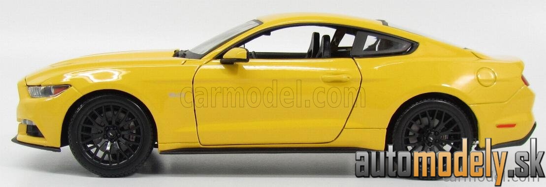 Maisto - FORD USA - MUSTANG COUPE 5.0 GT 2015 - YELLOW - 1:18