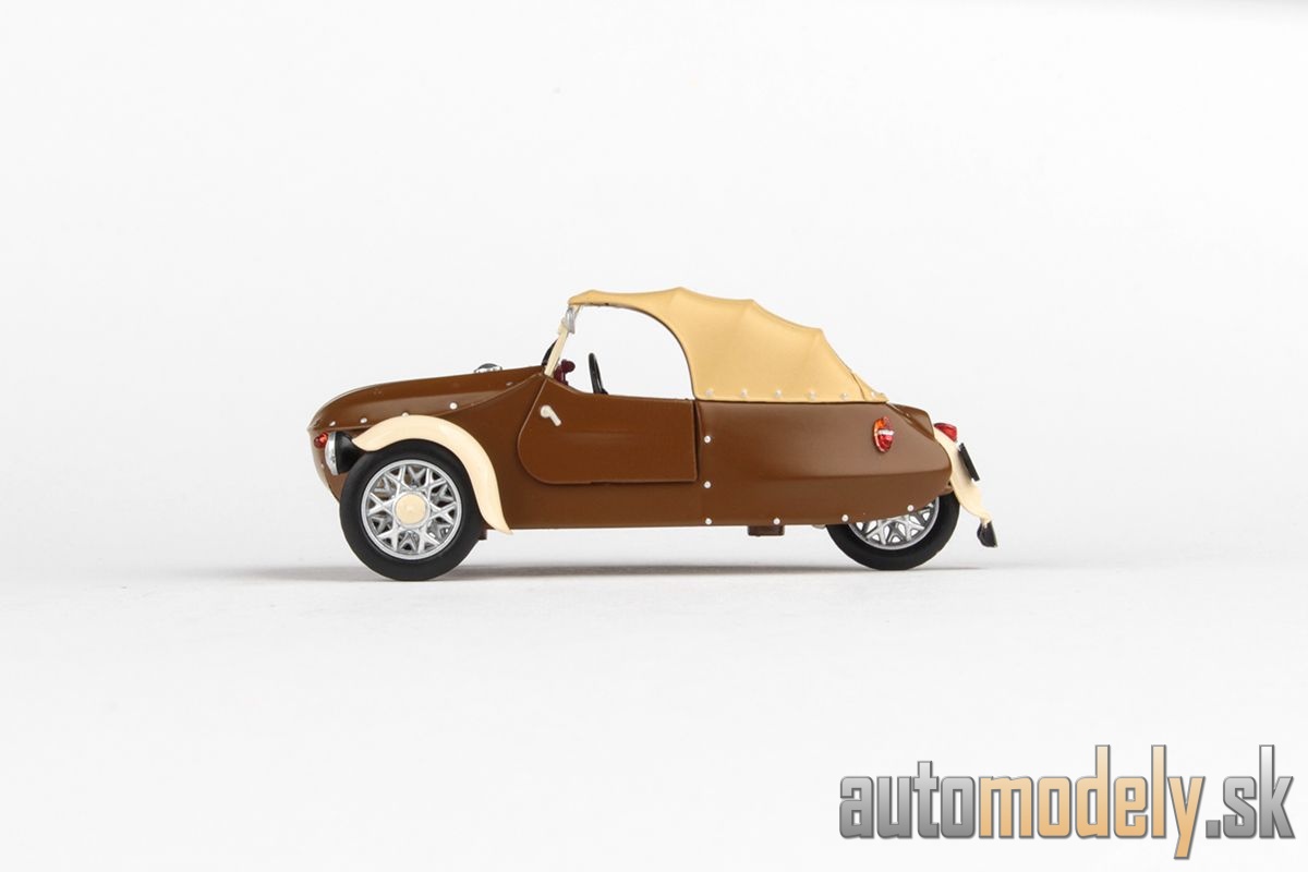 Abrex - Velorex 16/350 (1966) Hnedá/Svetlo Béžová/Slonovinová kosť - 1:43
