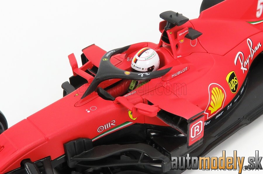 Bburago - FERRARI - F1 SF1000 TEAM SCUDERIA FERRARI MISSION WINNOW N 5 AUSTRIAN GP 2020 S.VETTEL - WITH HARD WHITE WHEELS - MATT RED - 1:18