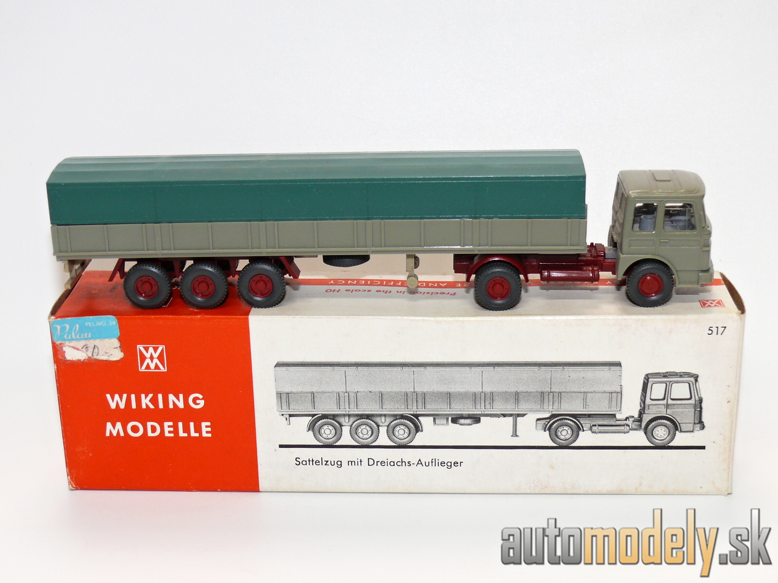 Wiking 517 - MAN Sattelzug mit Dreiachs-Auflieger - HO 1:87