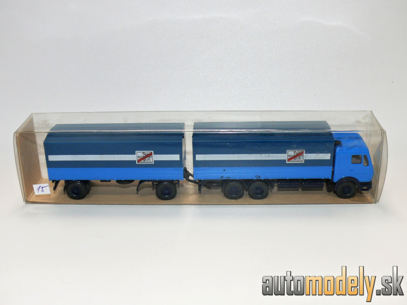 Wiking 456 - MB 2238 Pritschen-Lastzug "Fern Schnell Gut" - HO 1:87