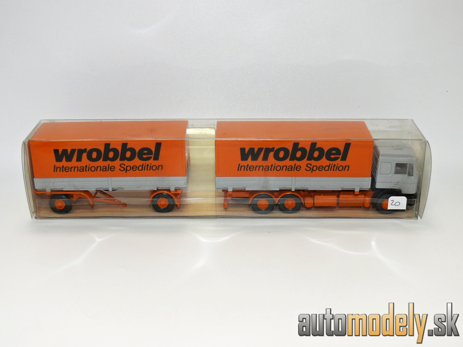 Wiking 570 - MAN F 90 Wechselpritschen-Lastzug "Wrobbel" - HO 1:87