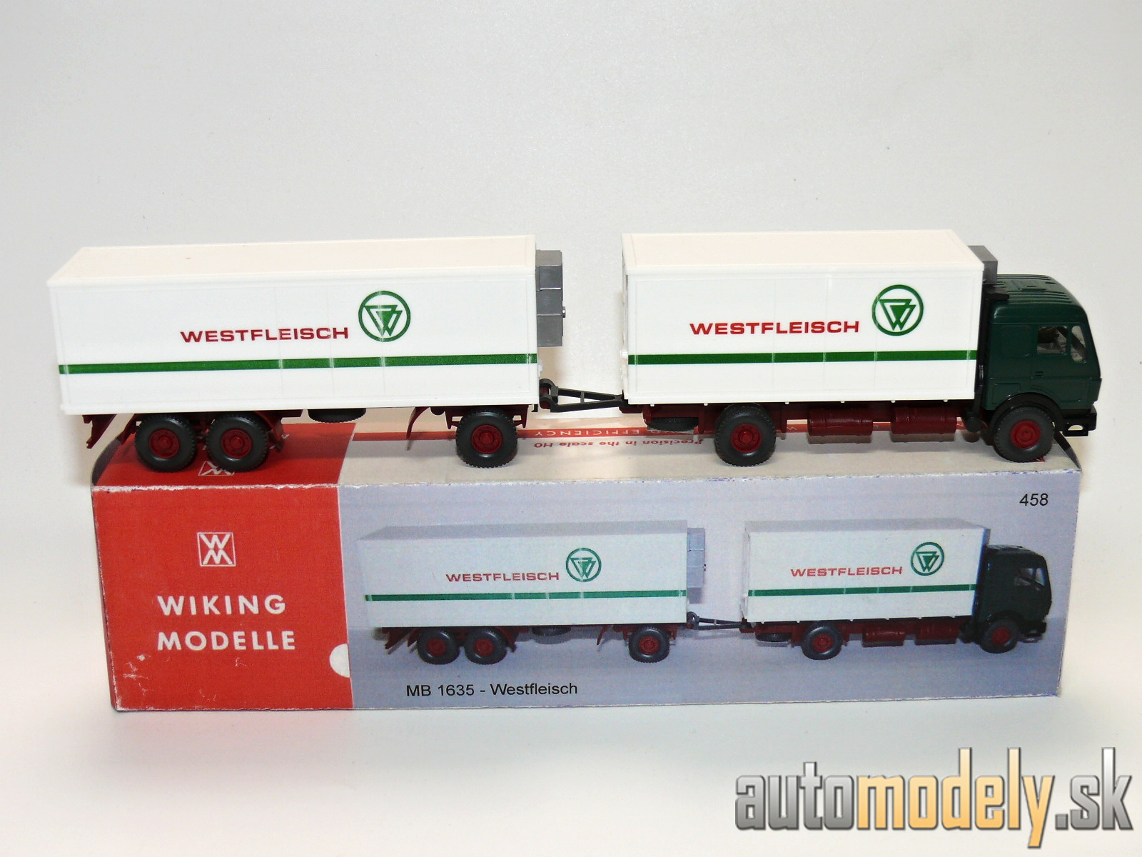Wiking 458 - MB 1635 "Westfleisch" - HO 1:87