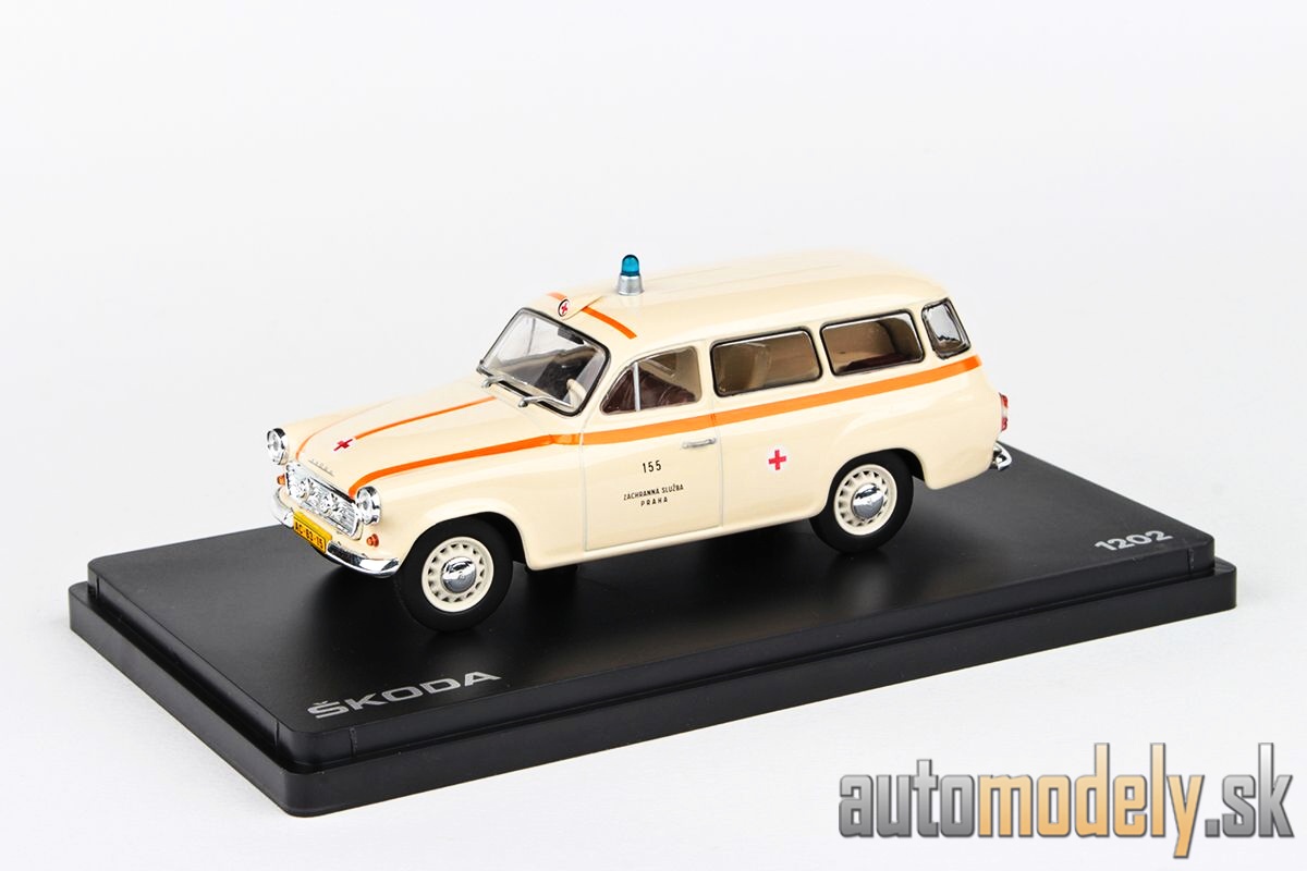 Abrex - Škoda 1202 (1964) Sanitka Záchranná zdravotná služba Praha 155 - 1:43