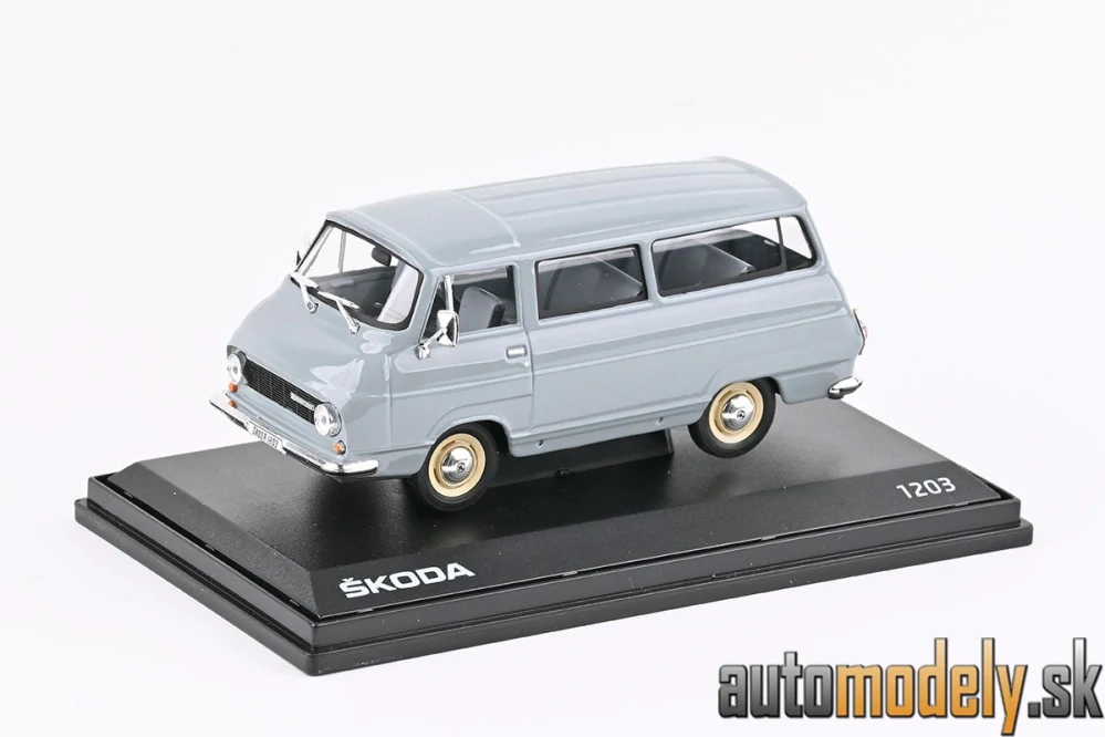 Abrex - Škoda 1203 Mikrobus (Šedomodrá Skalní) - 1:43