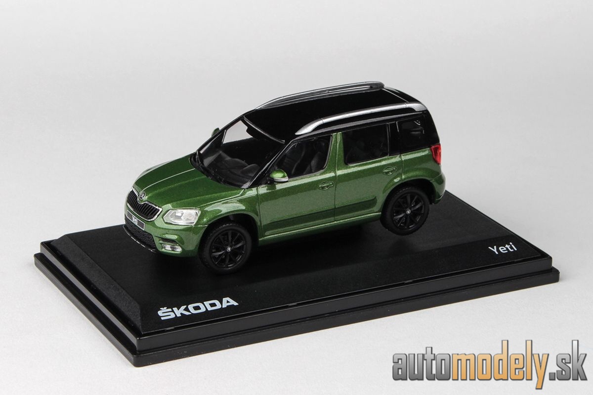 Abrex - Škoda Yeti FL (2013) Zelená Cosmic Metalíza - 1:43