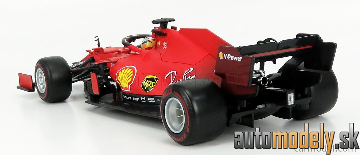 Bburago - FERRARI - F1 SF21 TEAM SCUDERIA FERRARI MISSION WINNOW N 55 SEASON 2021 CARLOS SAINZ JR. - MATT RED - 1:18