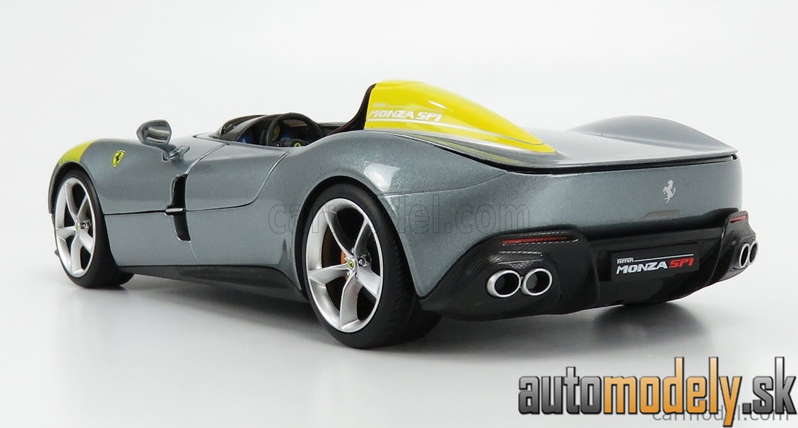 Bburago - FERRARI - MONZA SP1 2018 - SILVER - 1:18