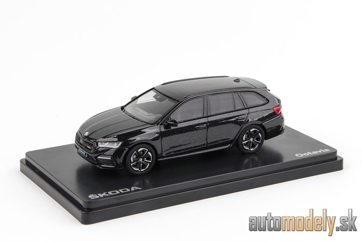 Abrex - Škoda Octavia IV Combi RS (2020) Čierna Magic Metalíza - 1:43