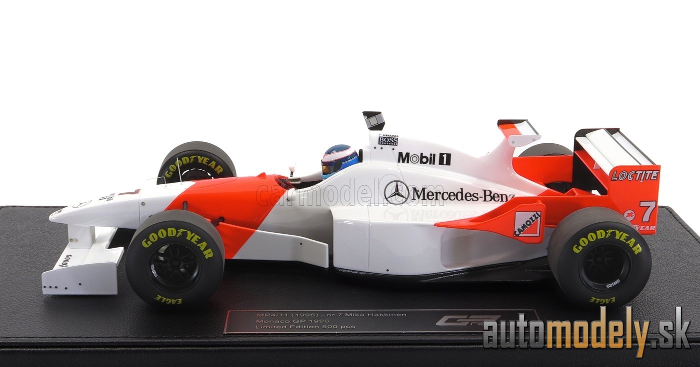 GP REPLICAS 1/18 – MCLAREN MP4/11- GP de Mónaco 1996 (D. Coulthard