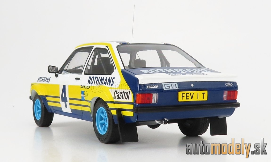 IXO-MODELS - FORD ENGLAND - ESCORT RS MKII TEAM ROTHMANS N 4 RALLY ACROPOLIS 1979 H.MIKKOLA - A.HERTZ - 1:18
