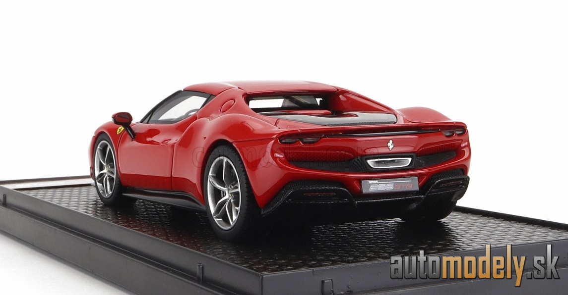 BBR-MODELS - FERRARI - 296 GTB HYBRID 830HP V6 2021 (ROSSO CORSA 322 - RED) - 1:43