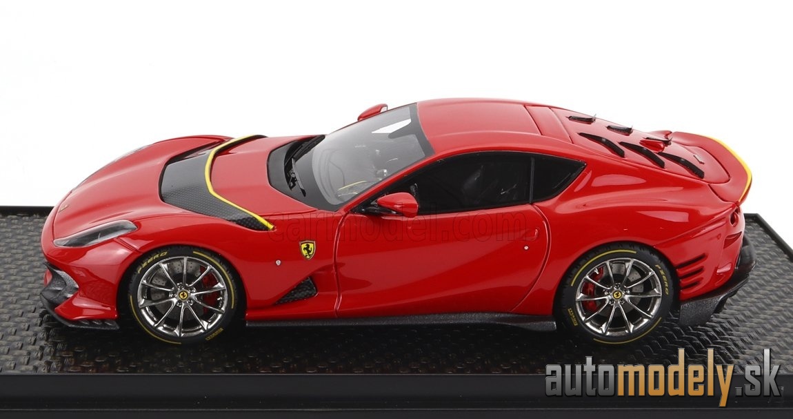 BBR-MODELS - FERRARI - 812 COMPETIZIONE 2021 (ROSSO CORSA 322 - YELLOW RED) - 1:43