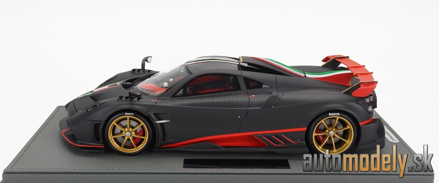 BBR-MODELS - PAGANI - IMOLA 2020 (CARBON FIBRE BLACK) - CON VETRINA - WITH SHOWCASE - 1:18