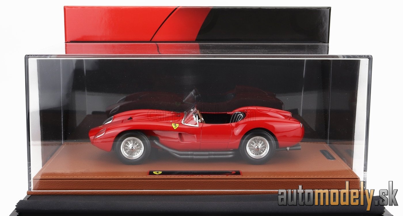 BBR-MODELS - FERRARI - 250TR TESTAROSSA SPIDER 1957 - CON VETRINA - WITH SHOWCASE (RED) - 1:18