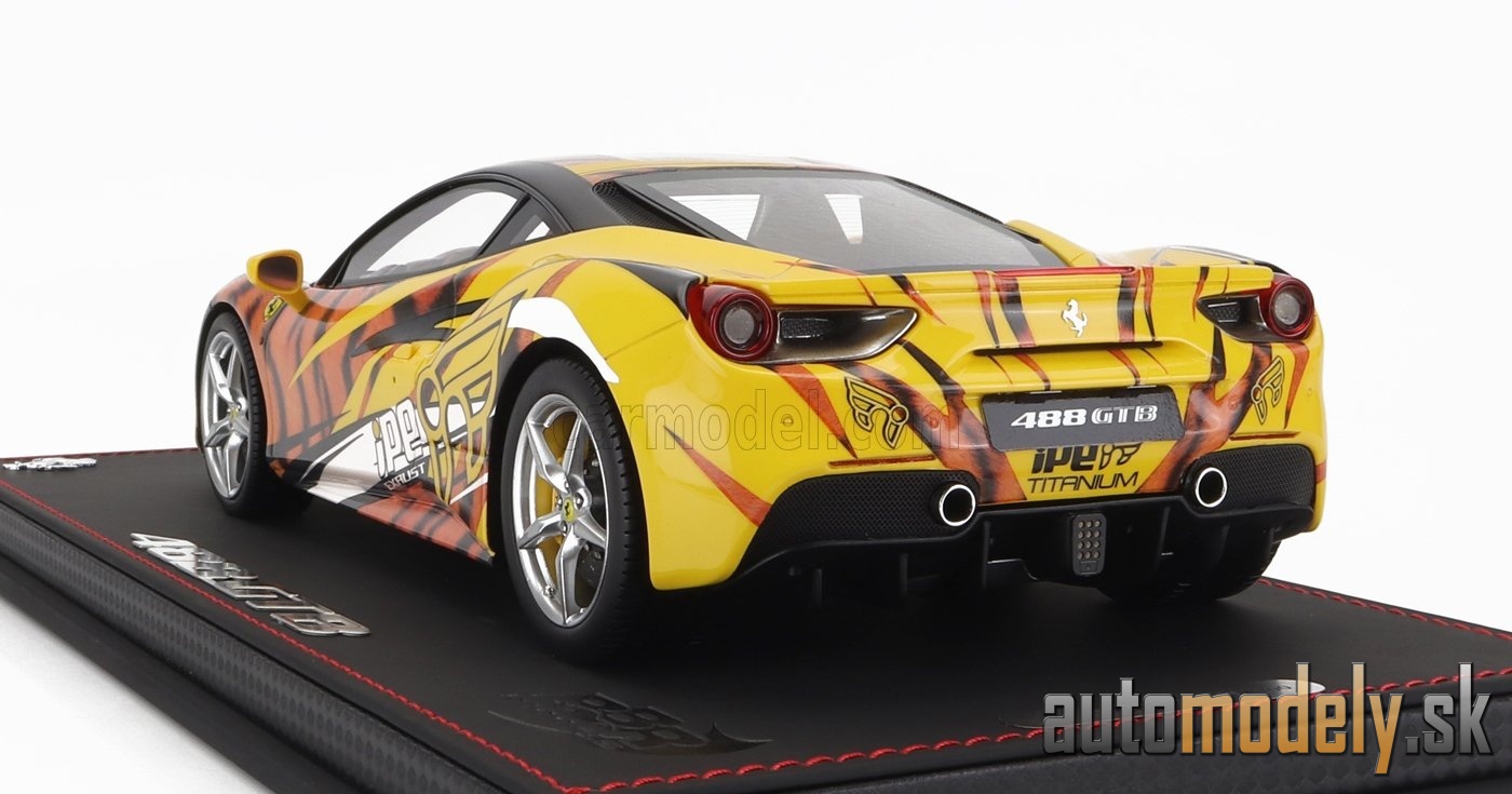 BBR-MODELS - FERRARI - 458 GTB IPE TIGER 2021 - CON VETRINA - WITH SHOWCASE - 1:18