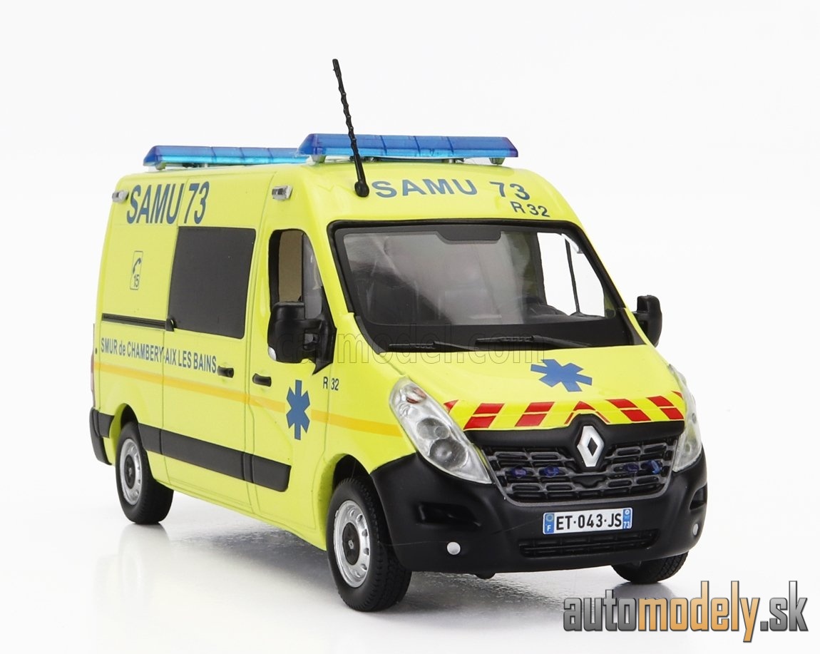 NOREV - RENAULT - MASTER VAN SAMU AMBULANCE 2014 (YELLOW) - 1:43