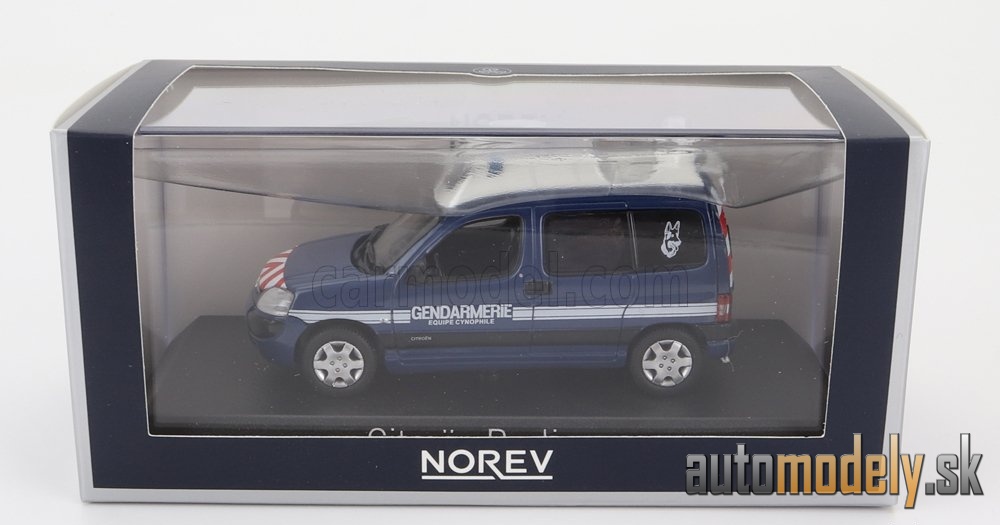 NOREV - CITROEN - BERLINGO GENDARMERIE EQUIPE CYNOPHILE 2007 (BLUE)) - 1:43 