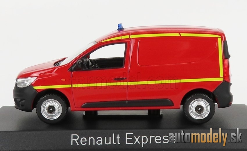 NOREV - RENAULT - EXPRESS VAN SAPEURS POMPIERS 2021 (RED YELLOW) - 1:43