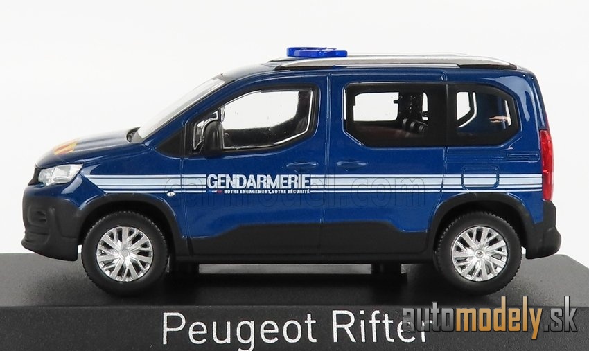 NOREV - PEUGEOT - RIFTER GENDARMERIE POLICE OTREMER 2019 (BLUE)- 1:43