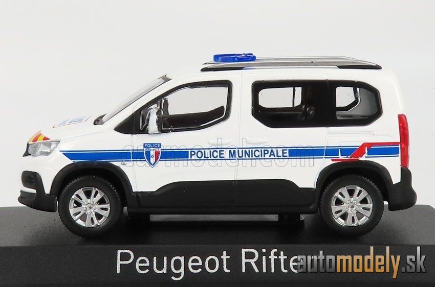 NOREV - PEUGEOT - RIFTER POLICE MUNICIPALE 2019 (WHITE BLUE RED YELLOW) - 1:43