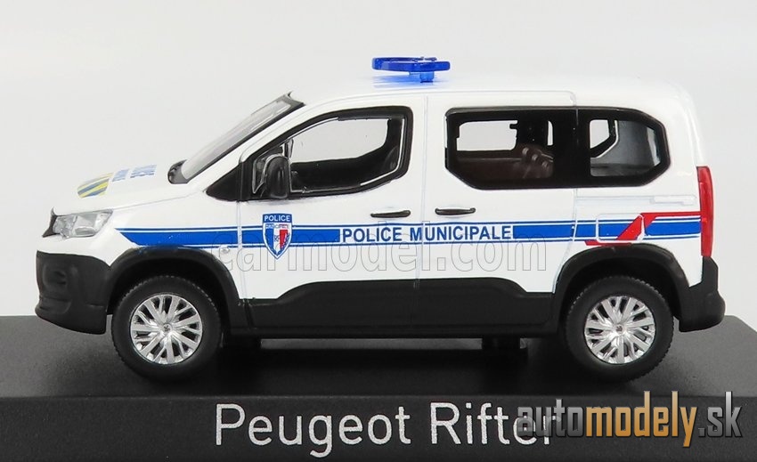 NOREV - PEUGEOT - RIFTER POLICE MUNICIPALE 2019 (WHITE BLUE YELLOW) - 1:43
