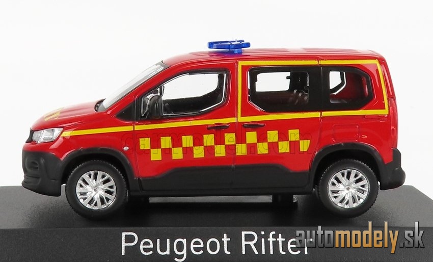 NOREV - PEUGEOT - RIFTERSAPEURS POMPIERS 2019 (RED YELLOW) - 1:43