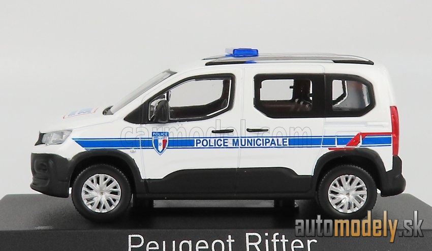 NOREV - PEUGEOT - RIFTER POLICE MUNICIPALE 2019 (WHITE BLUE)- 1:43 