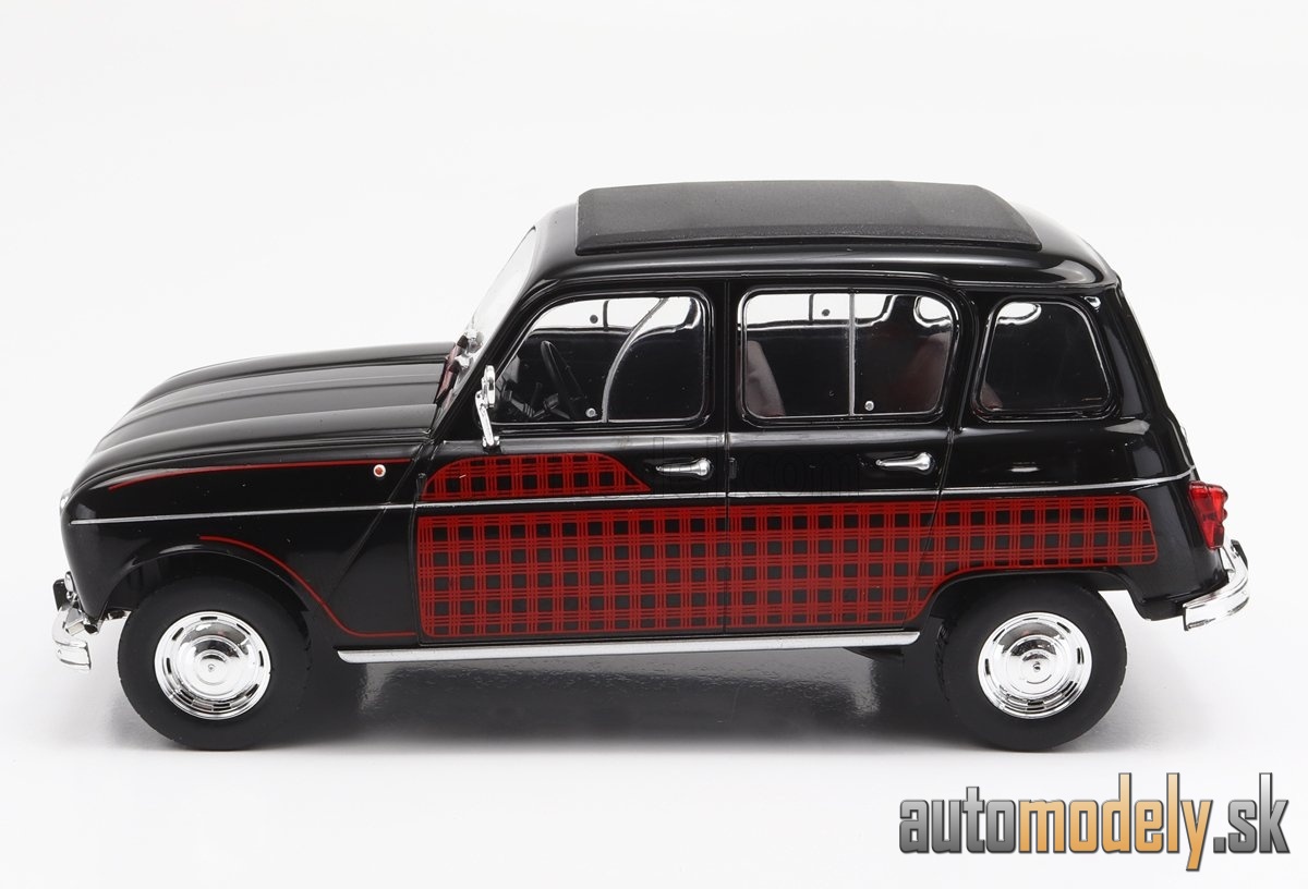 WHITEBOX - RENAULT - R4L PARISIENNE 1964 (BLACK RED) - 1:24