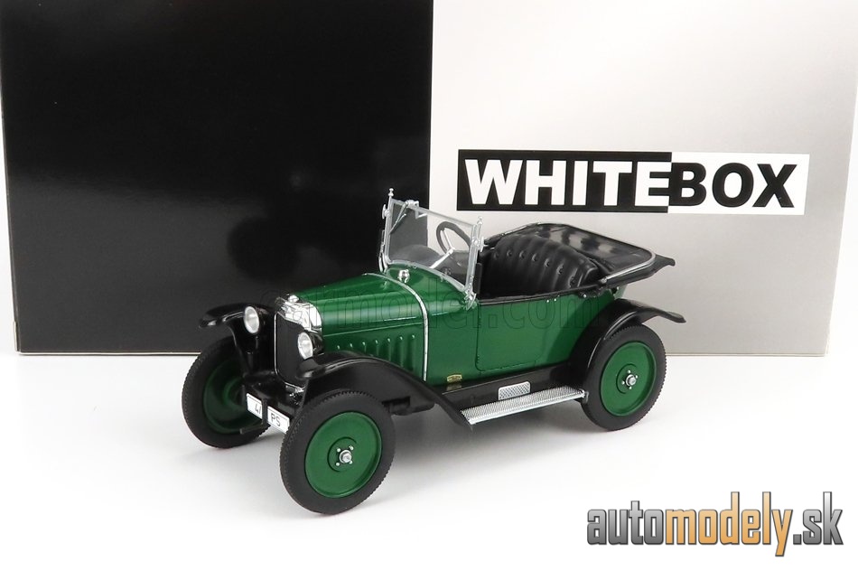 WHITEBOX - OPEL - 4/12 PS CABRIOLET RHD 1924 (GREEN BLACK) - 1:24