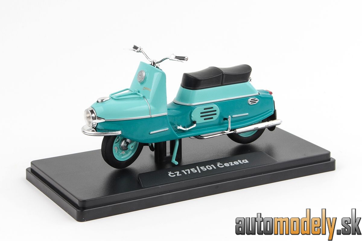 Abrex - ČZ 175/501 (1958) Čezeta Tyrkysová Tmavá/Tyrkysová - 1:18