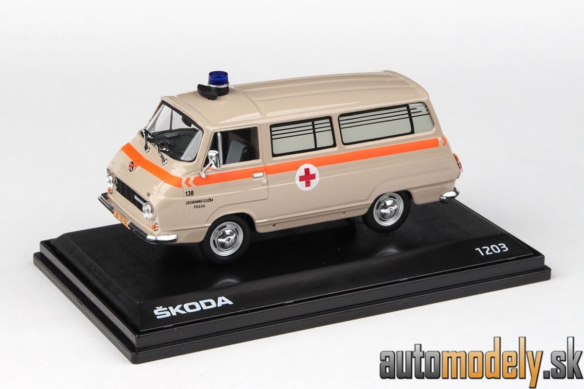 Abrex - Škoda 1203 (1974) Sanitka - ZS Praha 138 - 1:43