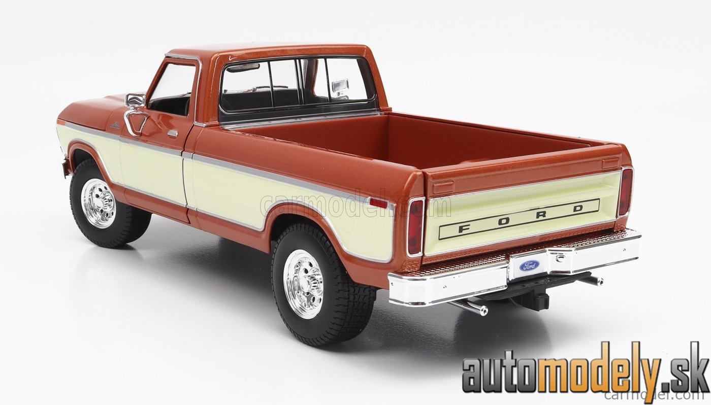 Maisto - FORD USA - F-150 PICK-UP 1979 - BROWN WHITE - 1:18