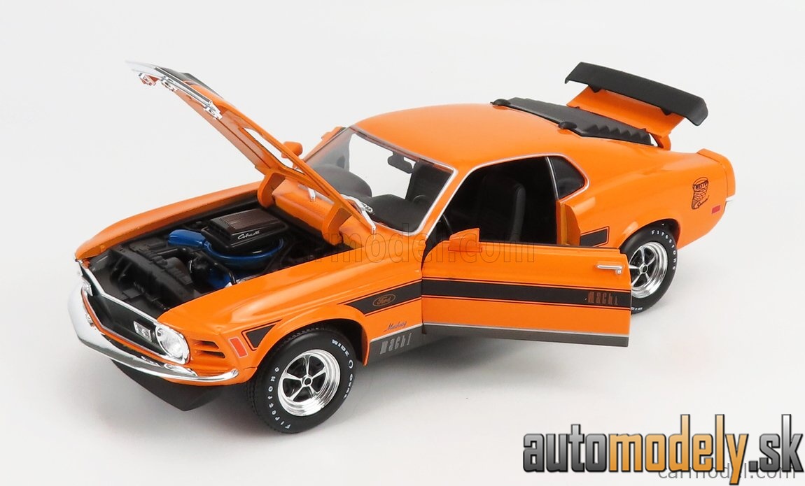 Maisto - FORD USA - MUSTANG MACH-1 COUPE 1970 - ORANGE - 1:18