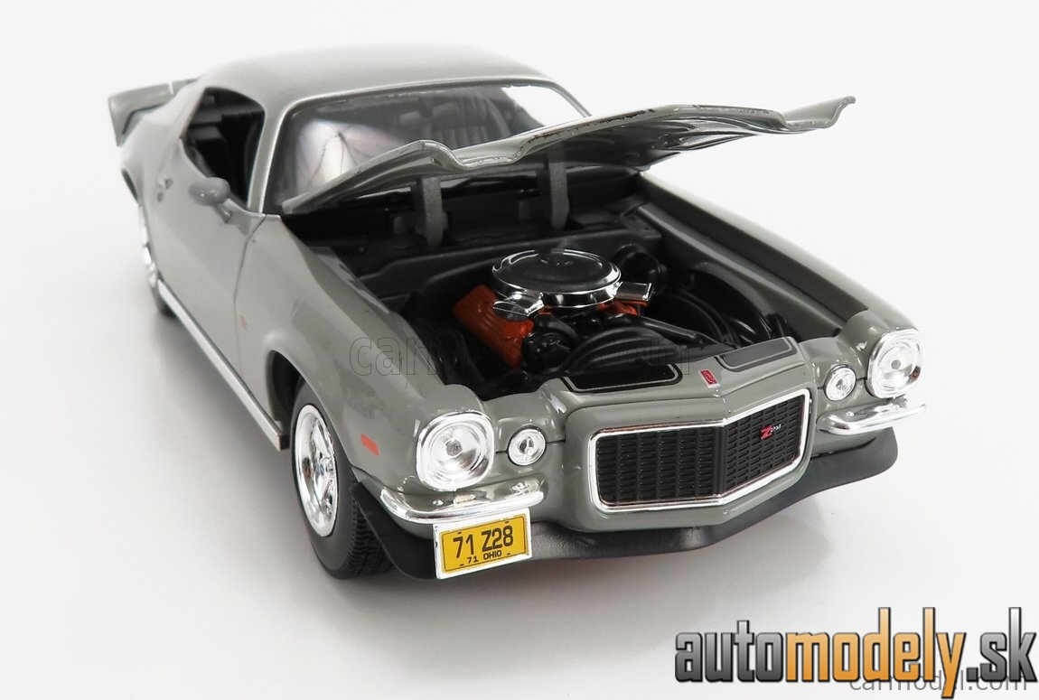 Maisto - CHEVROLET - CAMARO Z/28 COUPE 1971 - GREY MET - 1:18
